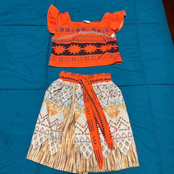 Little girl Moana costume size 100 - Picture 1 of 8